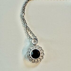 Sapphire, Silver Necklace